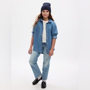 Gap Kids Girls’ High Rise '90s Loose Jeans—Light Wash